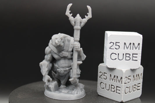 Ogre Guardian Gladiator Fighter Armor Helm Pole Arm 32mm Miniature Dnd Skirmish