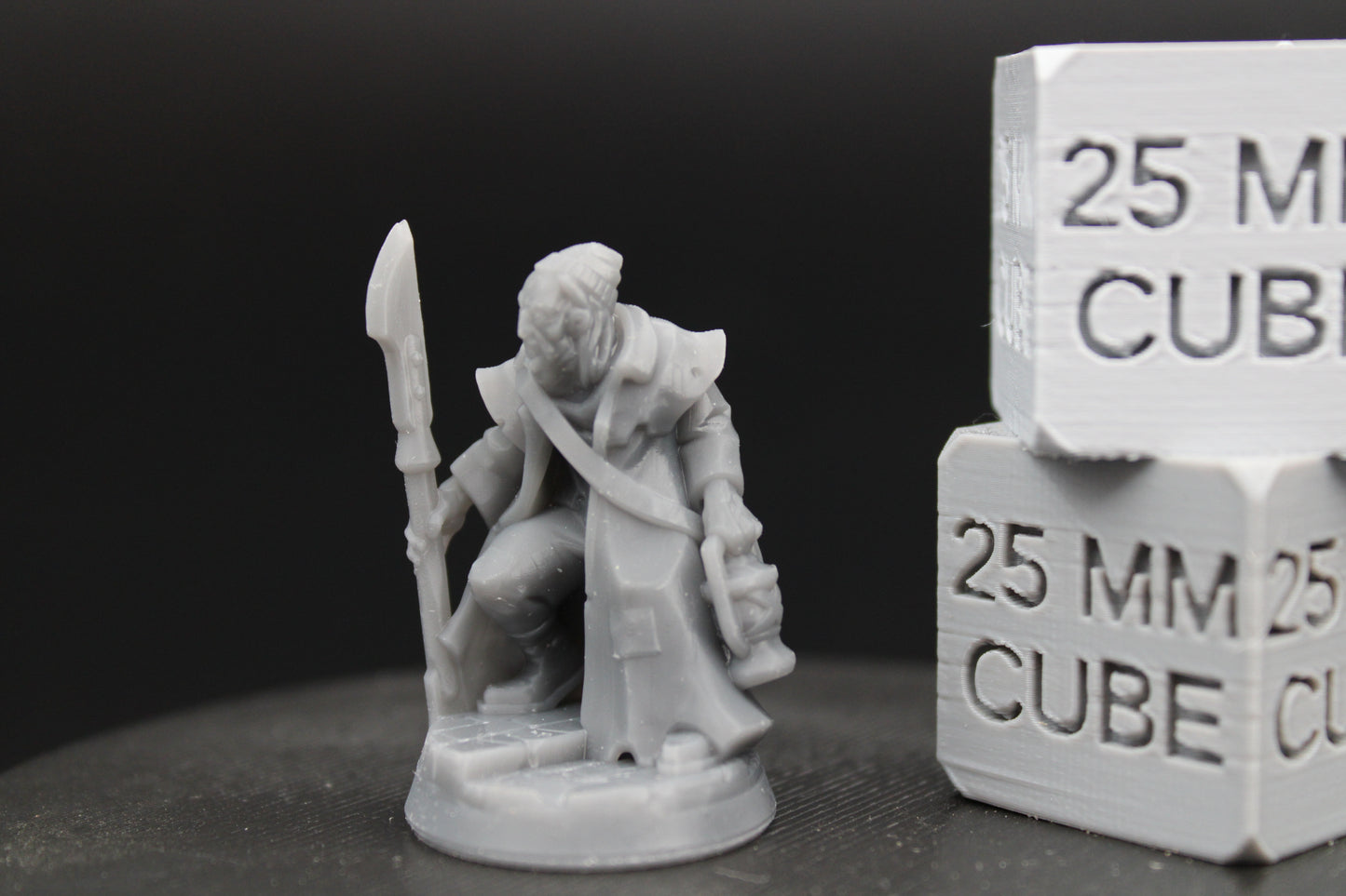 Fisherman Lantern Spear Corrupted Mutant Fishman 1of3 32mm Miniature Dnd Skirmish