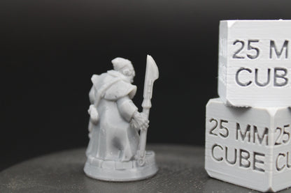 Fisherman Lantern Spear Corrupted Mutant Fishman 1of3 32mm Miniature Dnd Skirmish