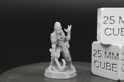 Fisherman Anchor Corrupted Mutant Fishman 2of3 32mm Miniature Dnd Skirmish