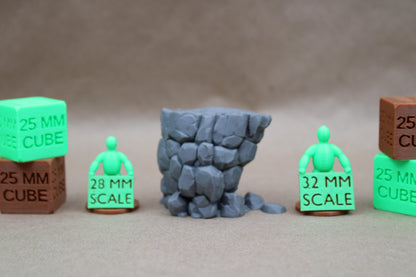 Tabletop Terrain Stone Lookout Platform 28mm skirmish rpg wargame