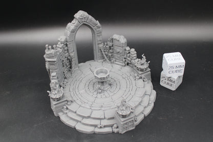 Tabletop Terrain Fantasy Summoning Sacred Circle Sacrifice Ruin Dnd RPG wargame skirmish 28-32mm