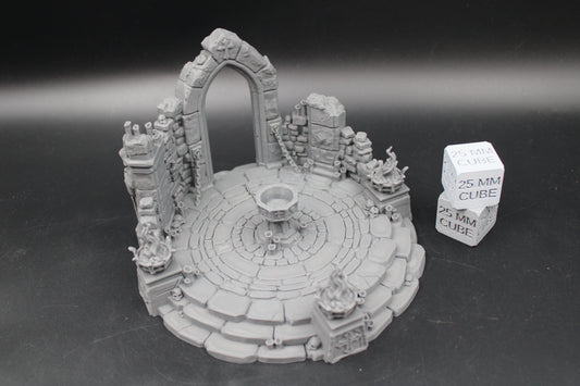 Tabletop Terrain Fantasy Summoning Sacred Circle Sacrifice Ruin Dnd RPG wargame skirmish 28-32mm