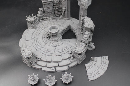 Tabletop Terrain Fantasy Summoning Sacred Circle Sacrifice Ruin Dnd RPG wargame skirmish 28-32mm