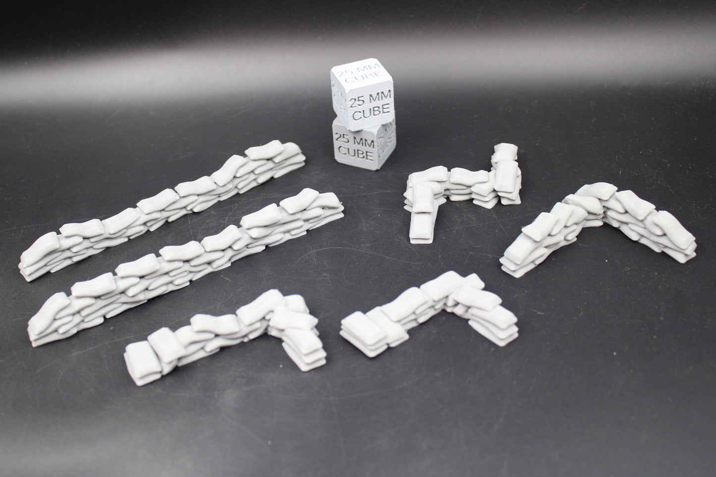 Tabletop Terrain Scatter Sandbag Set A 6 Piece Dnd RPG wargame skirmish 28-32mm