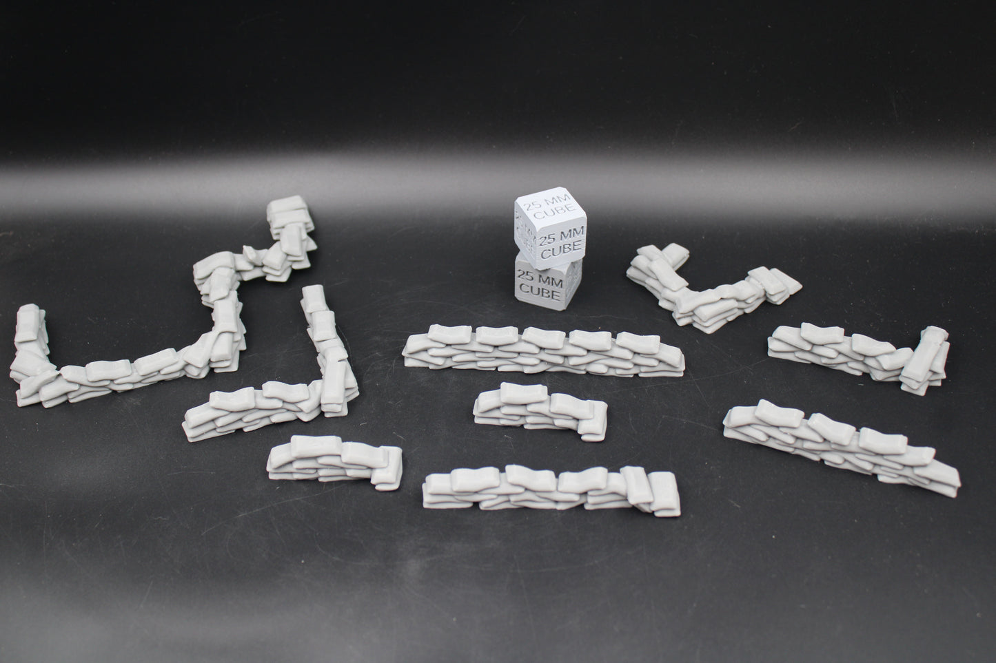 Tabletop Terrain Scatter Sandbag Set C 10 Piece Dnd RPG wargame skirmish 28-32mm