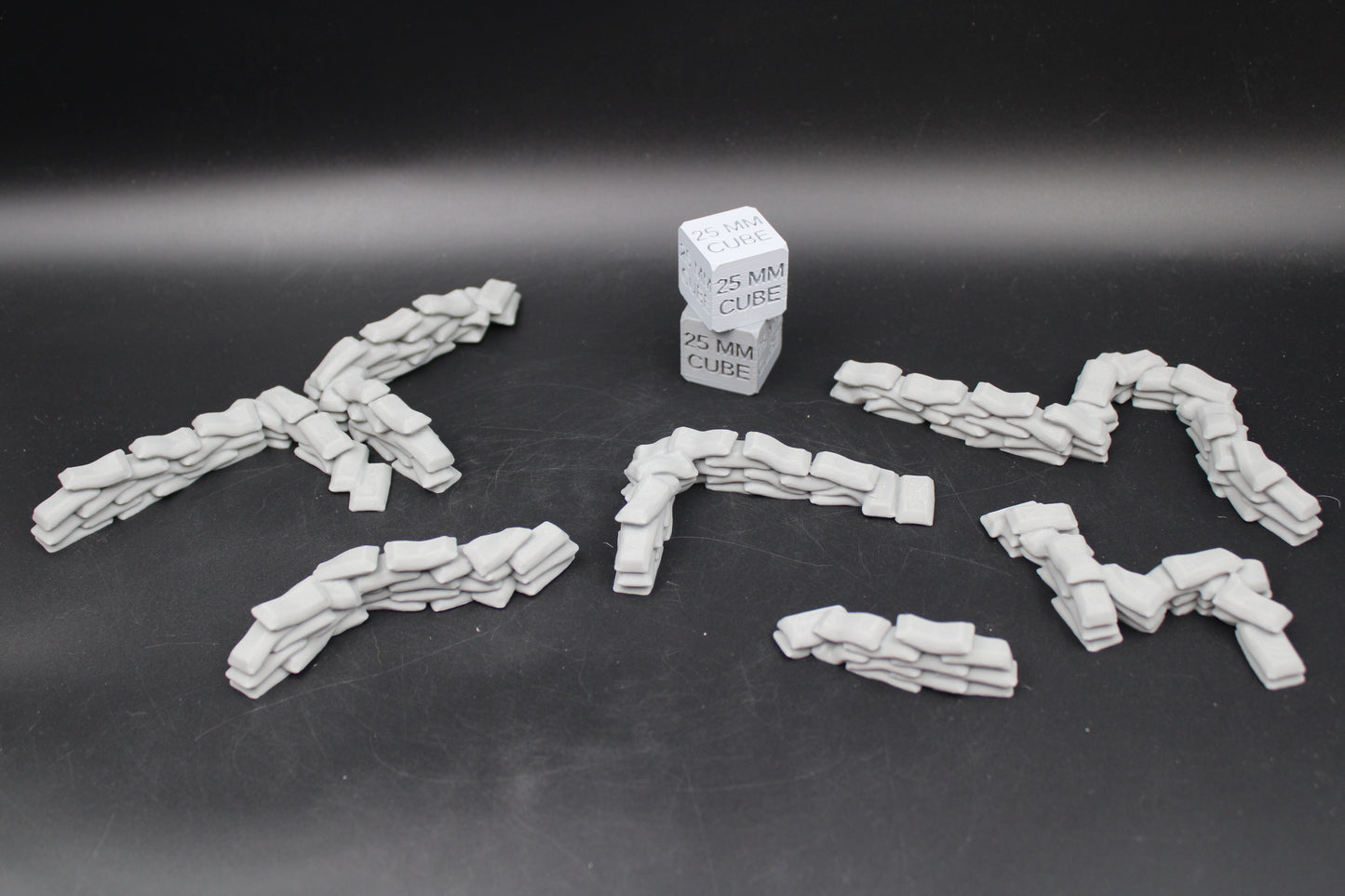Tabletop Terrain Scatter Sandbag Set D 6 Piece Dnd RPG wargame skirmish 28-32mm