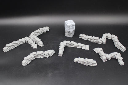 Tabletop Terrain Scatter Sandbag Set D 6 Piece Dnd RPG wargame skirmish 28-32mm