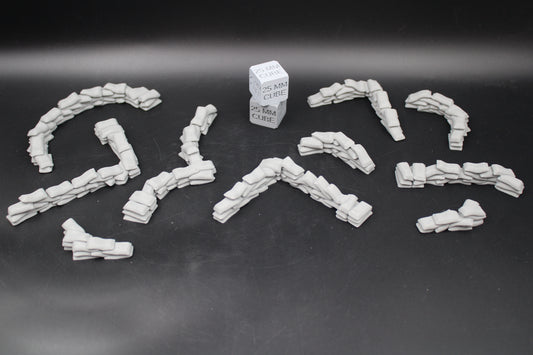 Tabletop Terrain Scatter Sandbag Set F 10 Piece Dnd RPG wargame skirmish 28-32mm