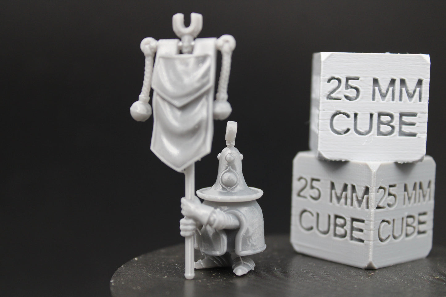 Corrupted Possessed Bell Standard Bearer Infantry Automata 32mm Miniature Dnd Skirmish