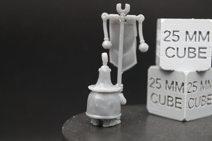 Corrupted Possessed Bell Standard Bearer Infantry Automata 32mm Miniature Dnd Skirmish