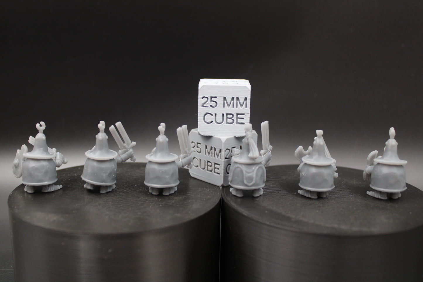 Corrupted Possessed Bell Sword Shield Infantry Automata Set of 6 32mm Miniature Dnd Skirmish