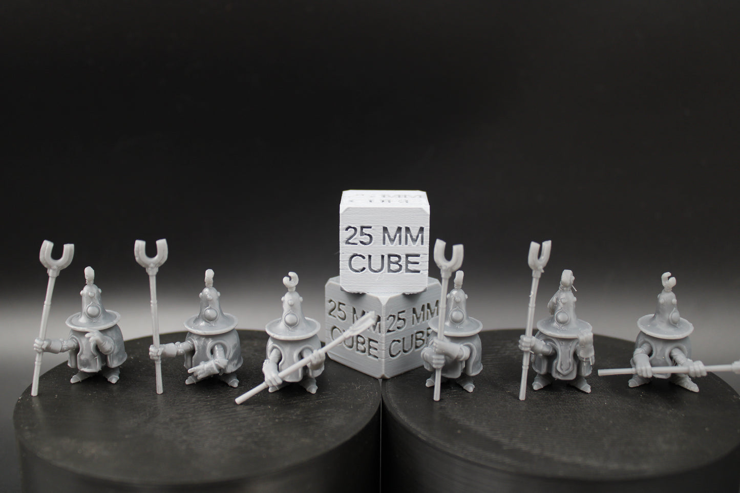 Corrupted Possessed Bell Spear Infantry Automata Set of 6 32mm Miniature Dnd Skirmish