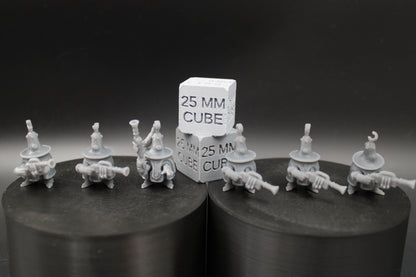 Corrupted Possessed Bell Musket Infantry Automata Set of 6 32mm Miniature Dnd Skirmish