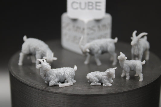 Farm Ram Sheep Goat Set of 6 28mm 32mm Miniature Dnd Skirmish