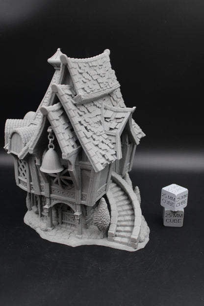 Tabletop Terrain Bell Tower Estate Baron Lord House Dnd RPG wargame skirmish 28-32mm