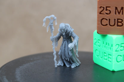 Necromancer Evil Flagitious Sorcerer Wizard Miniature Dnd RPG wargame skirmish 32mm
