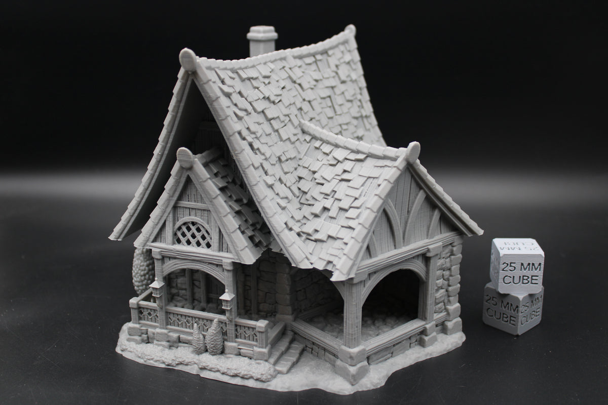 Tabletop Terrain Guest House Cottage Estate Baron Dnd RPG wargame skirmish 28-32mm