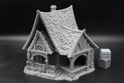 Tabletop Terrain Guest House Cottage Estate Baron Dnd RPG wargame skirmish 28-32mm