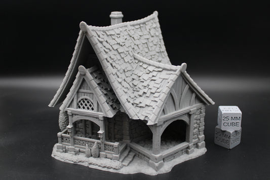 Tabletop Terrain Guest House Cottage Estate Baron Dnd RPG wargame skirmish 28-32mm