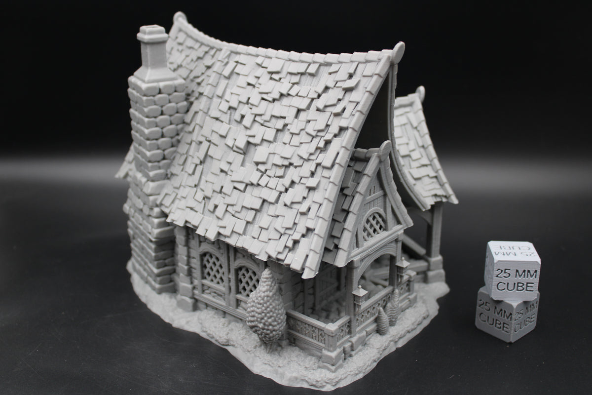 Tabletop Terrain Guest House Cottage Estate Baron Dnd RPG wargame skirmish 28-32mm