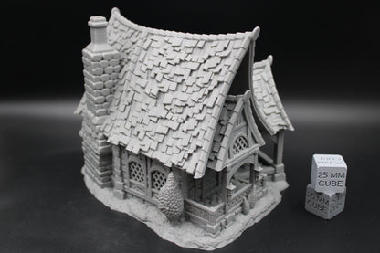 Tabletop Terrain Guest House Cottage Estate Baron Dnd RPG wargame skirmish 28-32mm