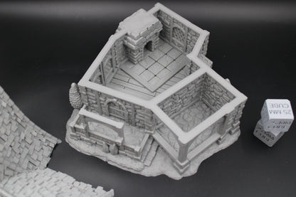 Tabletop Terrain Guest House Cottage Estate Baron Dnd RPG wargame skirmish 28-32mm