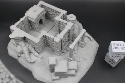 Tabletop Terrain Witch Hermit Cursed Forest Ranger Cottage Dnd RPG wargame skirmish 28-32mm