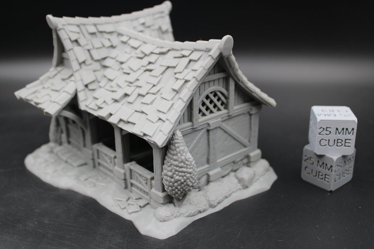 Tabletop Terrain Horse Stable Ranger Dnd RPG wargame skirmish 28-32mm