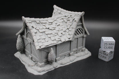 Tabletop Terrain Horse Stable Ranger Dnd RPG wargame skirmish 28-32mm