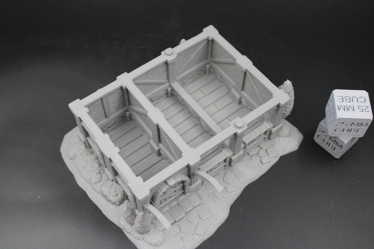 Tabletop Terrain Horse Stable Ranger Dnd RPG wargame skirmish 28-32mm