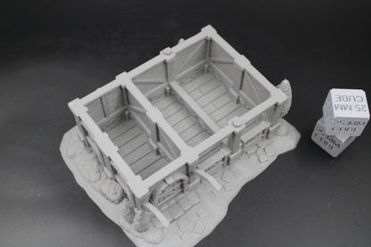 Tabletop Terrain Horse Stable Ranger Dnd RPG wargame skirmish 28-32mm