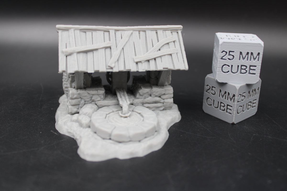 Tabletop Terrain Water Pump Shed Dnd RPG wargame skirmish 28-32mm