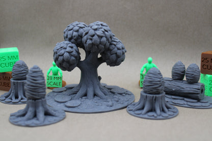 Tabletop Terrain Bee Hive Set With Tree 5 Piece 28mm skirmish rpg wargame