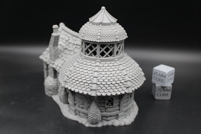 Tabletop Terrain Alchemist Cottage House Dome Turrent Dnd RPG wargame skirmish 28-32mm