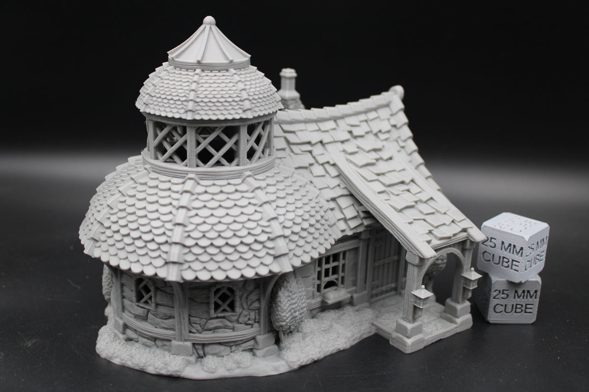 Tabletop Terrain Alchemist Cottage House Dome Turrent Dnd RPG wargame skirmish 28-32mm