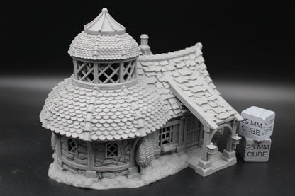 Tabletop Terrain Alchemist Cottage House Dome Turrent Dnd RPG wargame skirmish 28-32mm