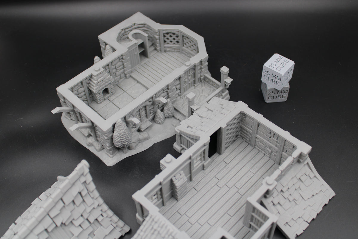 Tabletop Terrain Manor Estate Baron House Dnd RPG wargame skirmish 28-32mm