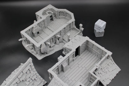 Tabletop Terrain Manor Estate Baron House Dnd RPG wargame skirmish 28-32mm