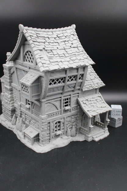 Tabletop Terrain Governor King Estate House Dnd RPG wargame skirmish 28-32mm