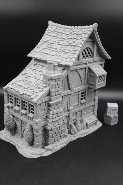 Tabletop Terrain Governor King Estate House Dnd RPG wargame skirmish 28-32mm