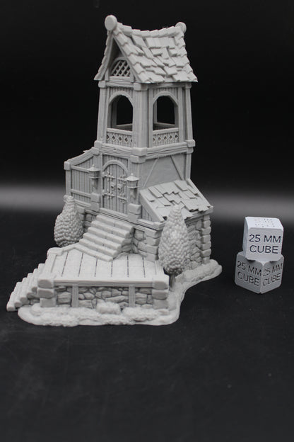 Tabletop Terrain Night Watch House Tower Dnd RPG wargame skirmish 28-32mm