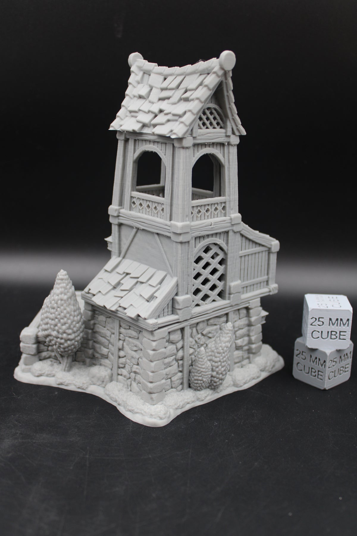 Tabletop Terrain Night Watch House Tower Dnd RPG wargame skirmish 28-32mm