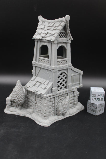 Tabletop Terrain Night Watch House Tower Dnd RPG wargame skirmish 28-32mm