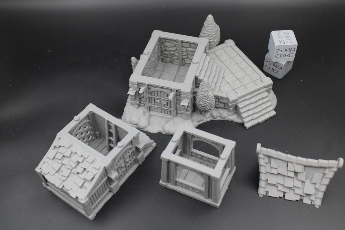 Tabletop Terrain Night Watch House Tower Dnd RPG wargame skirmish 28-32mm
