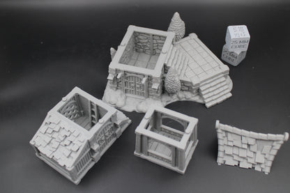 Tabletop Terrain Night Watch House Tower Dnd RPG wargame skirmish 28-32mm