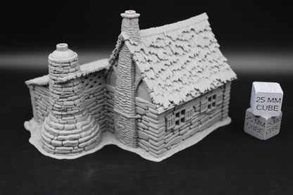 Tabletop Terrain Blacksmith Baker Cottage Dnd RPG wargame skirmish 28-32mm