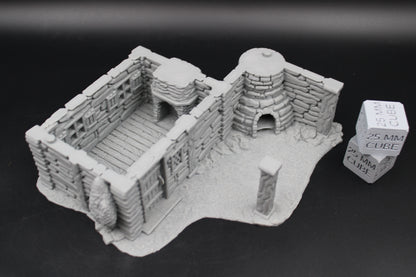 Tabletop Terrain Blacksmith Baker Cottage Dnd RPG wargame skirmish 28-32mm