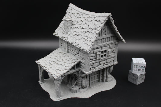 Tabletop Terrain Carriage Barn Dnd RPG wargame skirmish 28-32mm