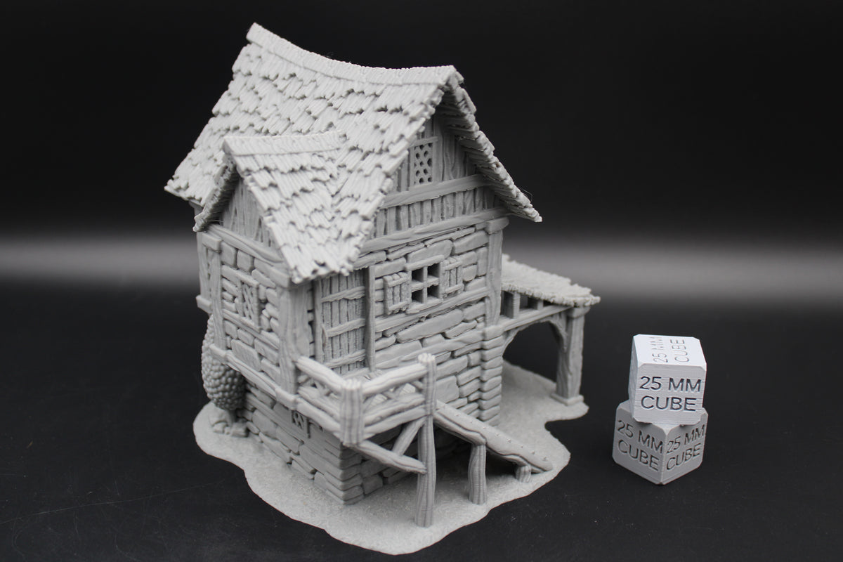 Tabletop Terrain Carriage Barn Dnd RPG wargame skirmish 28-32mm